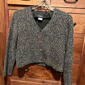 Vintage Positive Attitude button down sweater